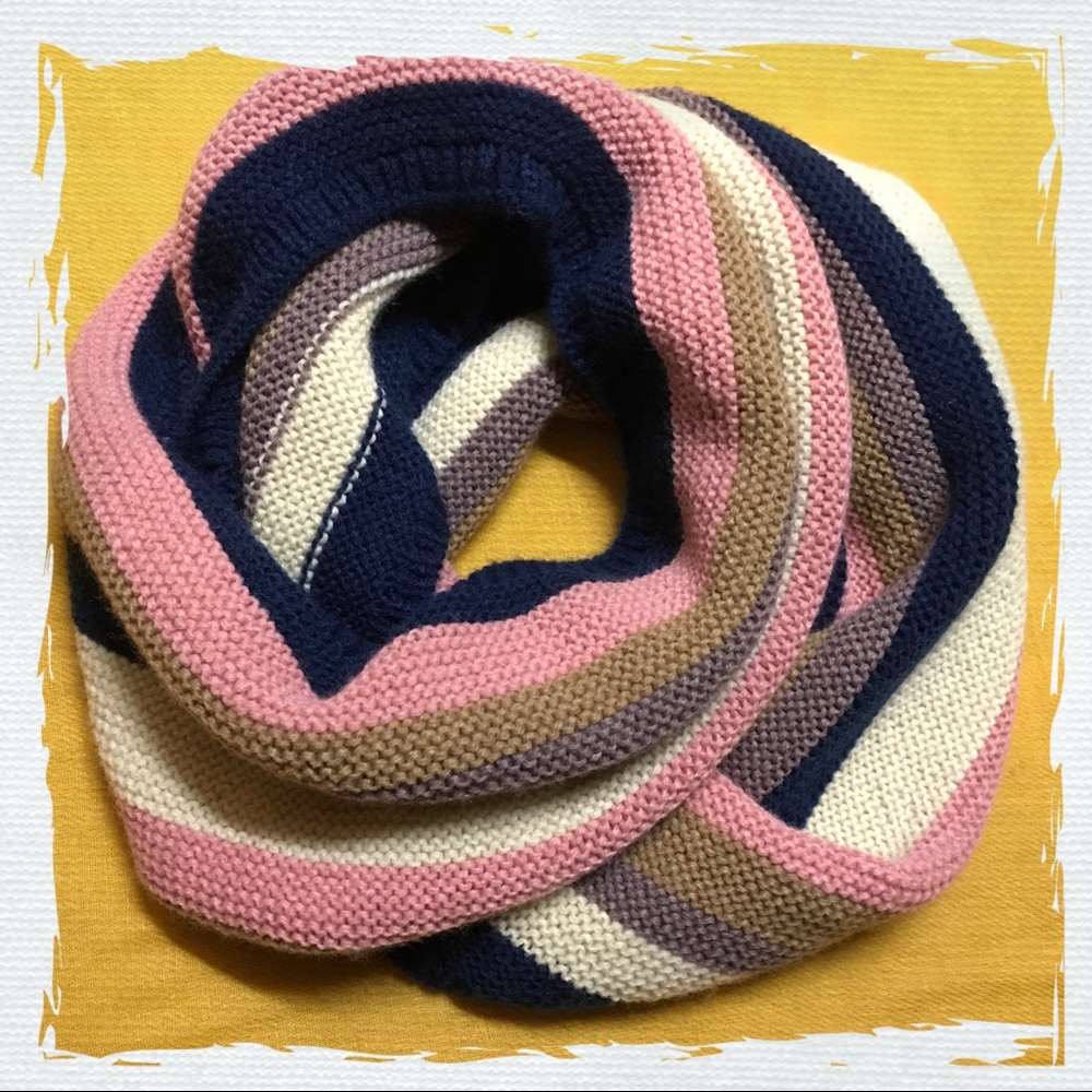 Boutique Striped Kint Infinity Scarf